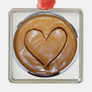 Peanut Butter Heart Metal Tree Decoration