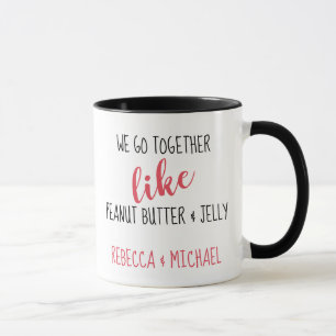 Peanut Butter & Jelly 11 oz Combo Mug