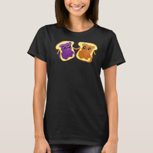 Peanut Butter Jelly Food Love Graphic T-Shirt