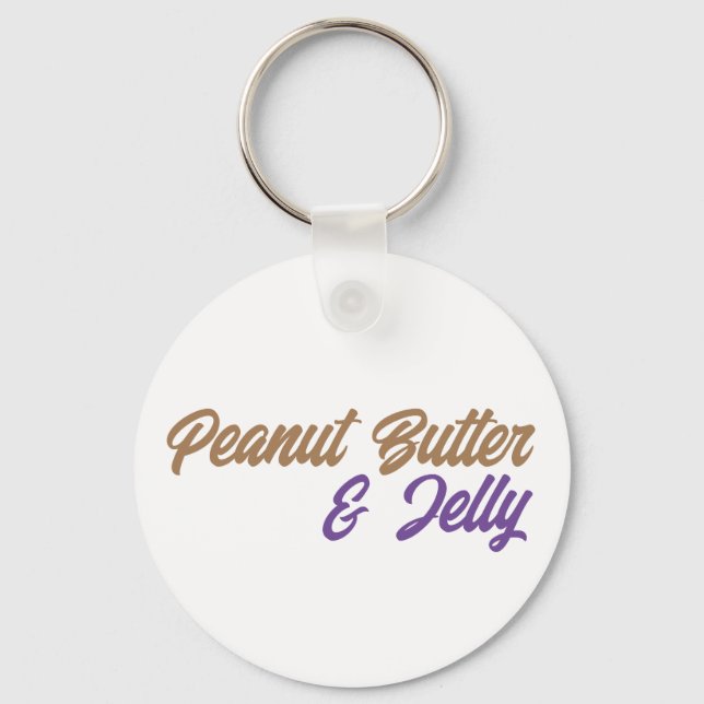 Peanut Butter & Jelly Keychain  (Front)