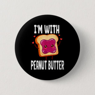 Peanut Butter Jelly Matching Couples Halloween Fun 6 Cm Round Badge
