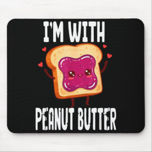 Peanut Butter Jelly Matching Couples Halloween Fun Mouse Mat