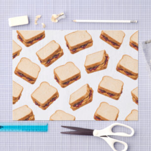 Peanut Butter & Jelly sandwich Tissue Paper