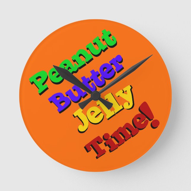 Peanut Butter Jelly Time - Clock (Front)