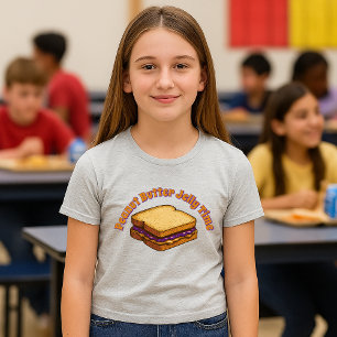 Peanut Butter Jelly Time Sandwich Template Tri-Blend Shirt