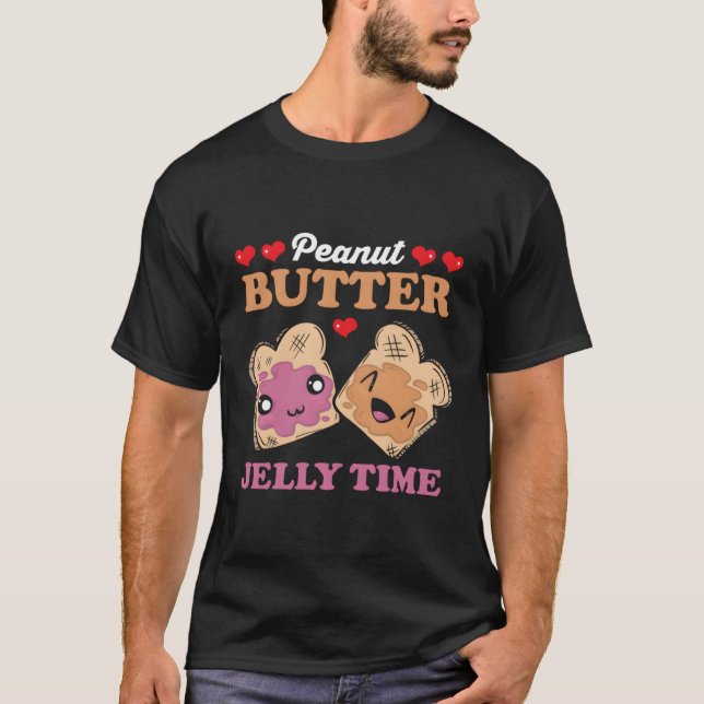 Peanut Butter Jelly Time Twin T-Shirt (Front)