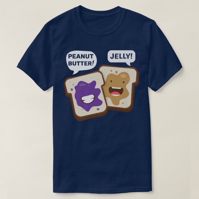 Peanut Butter Jelly Time Vibes Match Perfect  384  T-Shirt (Design Front)