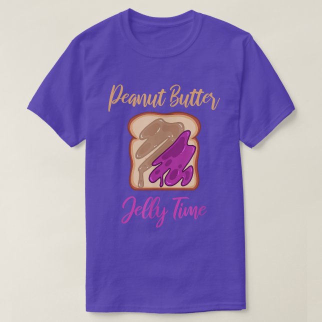 Peanut Butter Jelly Time Vibes Match Perfect T-Shi T-Shirt (Design Front)