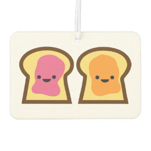 Peanut Butter & Jelly Toast Car Air Freshener