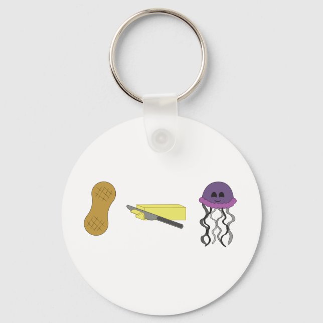 Peanut Butter Jellyfish Key Ring (Front)
