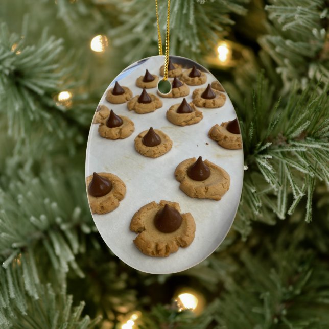 Peanut Butter Kiss Cookies  Ceramic Tree Decoration (Tree)
