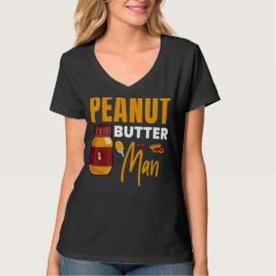 Peanut Butter Man Jelly Food Graphic T-Shirt
