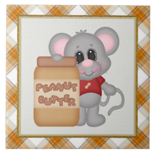 Peanut Butter Mouse kitchen tile
