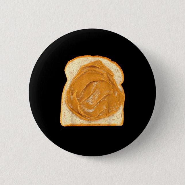 Peanut Butter On Bread Slice Costume Halloween Foo 6 Cm Round Badge (Front)