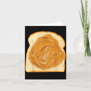 Peanut Butter On Bread Slice Costume Halloween Foo Card