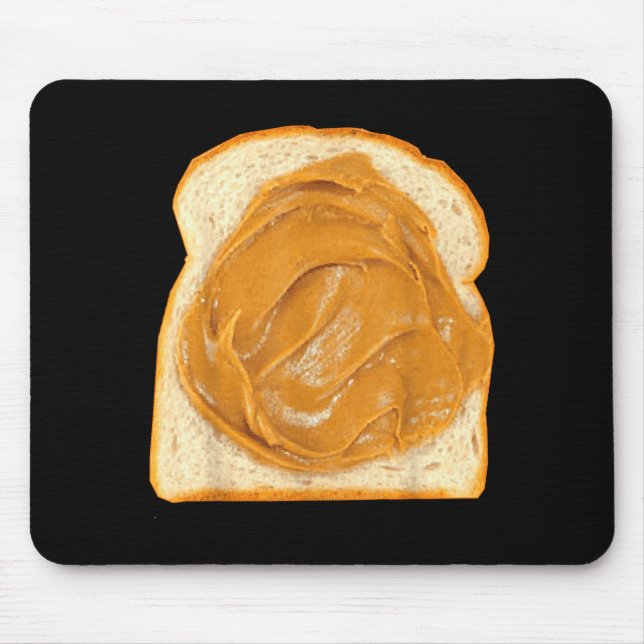Peanut Butter On Bread Slice Costume Halloween Foo Mouse Mat (Front)