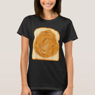 Peanut Butter On Bread Slice Costume Halloween Foo T-Shirt