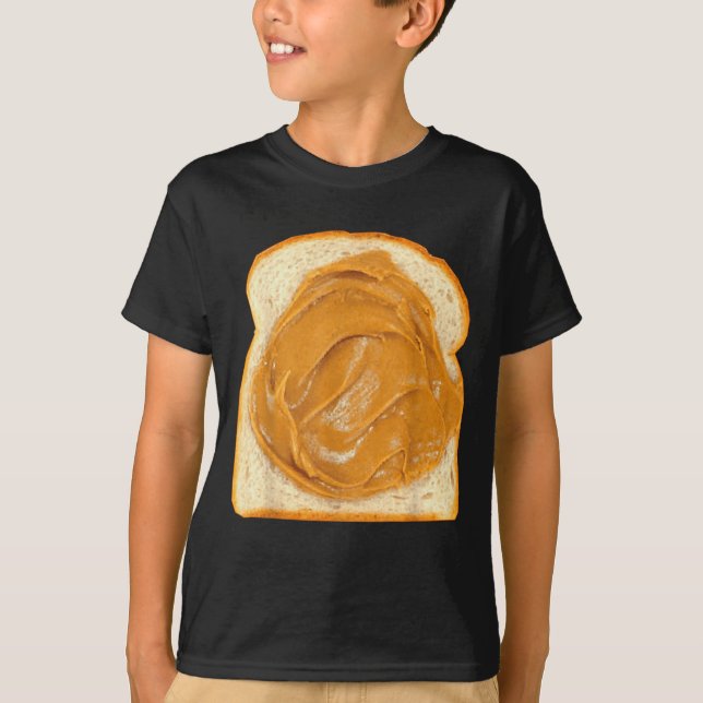 Peanut Butter On Bread Slice Costume Halloween Foo T-Shirt (Front)