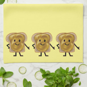 Peanut Butter Sandwich Buddy Tea Towel