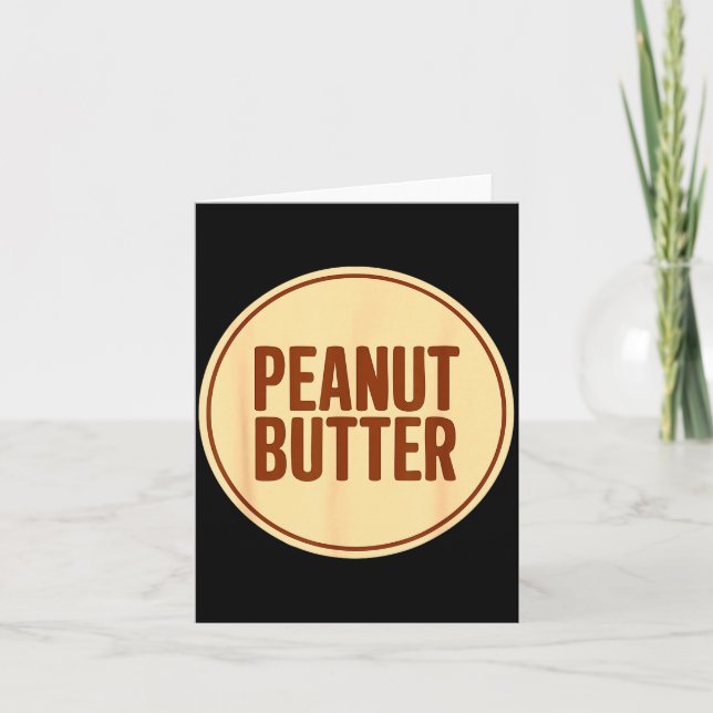 Peanut Butter Shirt Adult Men Women Kids Jelly Cos Card (Front)