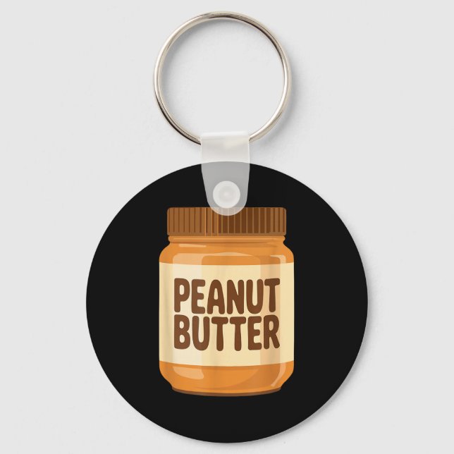 Peanut Butter Shirt Adult Men Women Kids Jelly Cos Key Ring (Front)