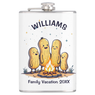 Peanut Campfire Hip Flask