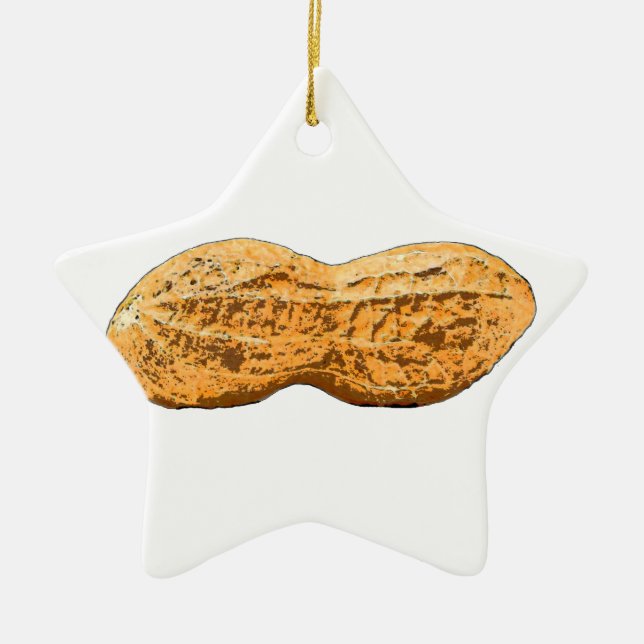 peanut ceramic tree decoration (Front)