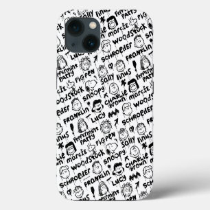 Peanut Characters Graffiti Pattern iPhone 13 Case