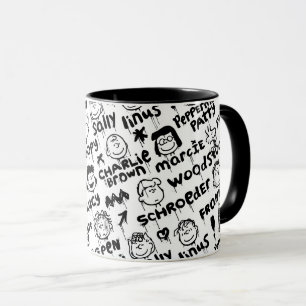 Peanut Characters Graffiti Pattern Mug