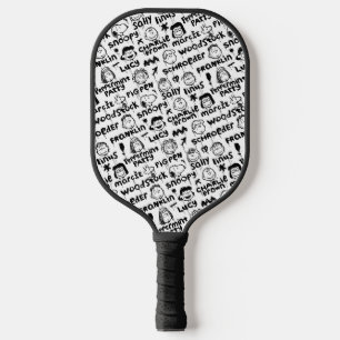 Peanut Characters Graffiti Pattern Pickleball Paddle