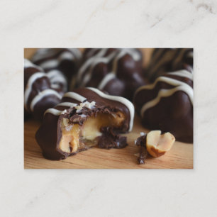 Peanut Cluster Chocolatier Chocolate Candy Shop Business Card