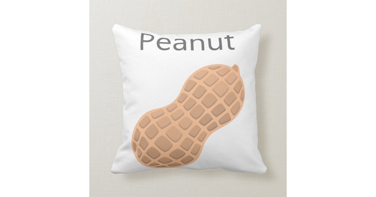 Peanut Cushion Zazzle.co.uk