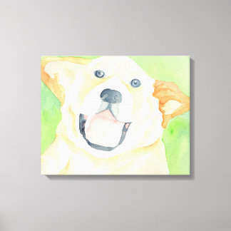 Peanut Cute Beagle Canvas Wrap