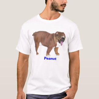 Peanut, English bulldog tee