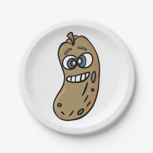 Peanut Face Paper Plate