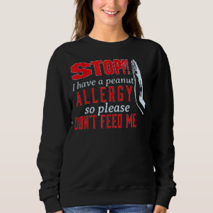 Peanut Food Allergy Awareness Alert Sweatshirt