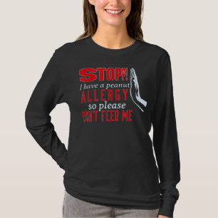 Peanut Food Allergy Awareness Alert T-Shirt