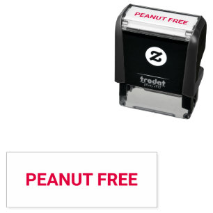 Peanut Free Allergy Friendly Self-inking Stamp