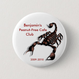 Peanut-Free Cafe Club 6 Cm Round Badge