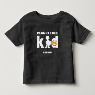 Peanut Free Kid Super Boy Food Allergy Alert Shirt