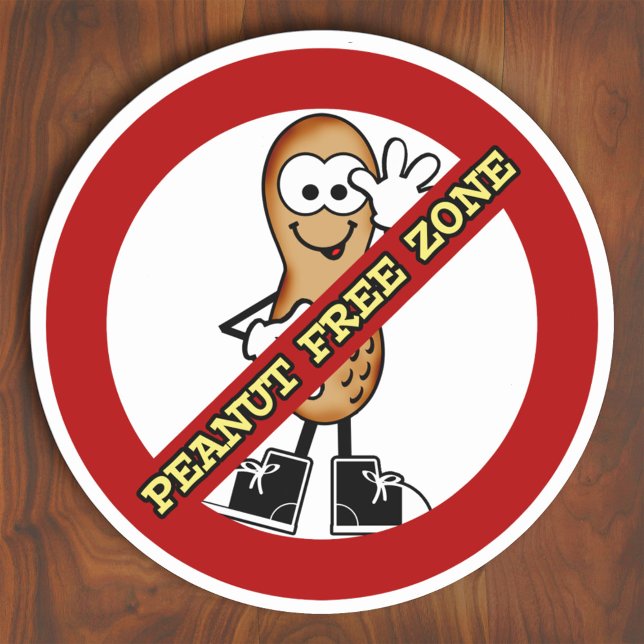 Peanut Free Zone Sticker (Creator Uploaded)
