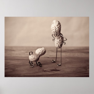 Peanut Man and Dog Poster