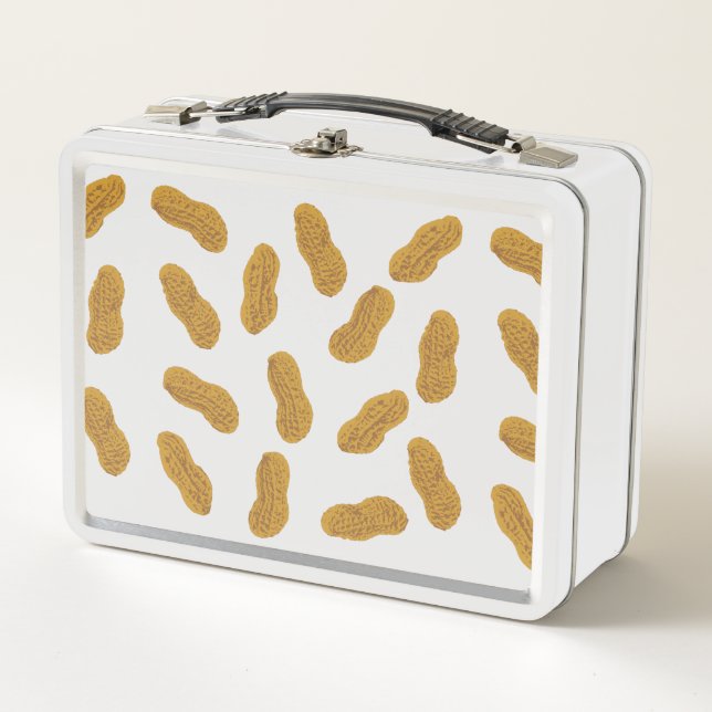 Peanut Pattern Metal Lunch Box (Front)