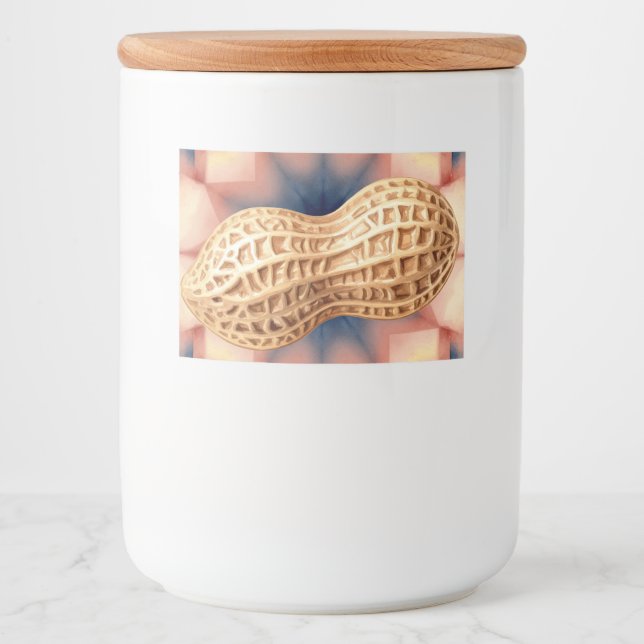 Peanut, Sticker for Food Container by Natasha Us   (Front)