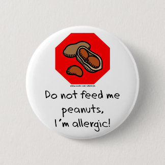 Peanut Stop! 6 Cm Round Badge