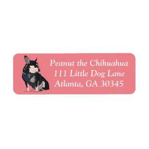 Peanut the Chihuahua Address Labels
