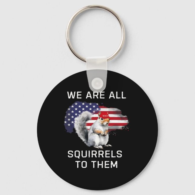 Peanut The Squirrel - Justice For Peanut Mega Pean Key Ring (Front)