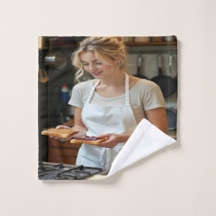 Peanutbutter and Jelly Sandwich Custom Bath Towel Set