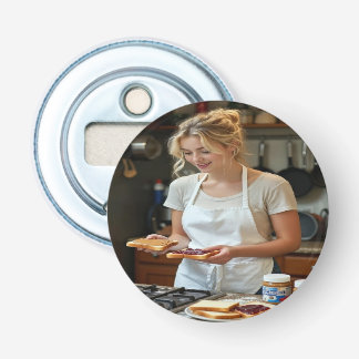 Peanutbutter and Jelly Sandwich Custom Bottle Opener