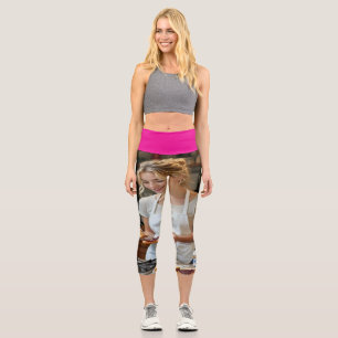 Peanutbutter and Jelly Sandwich Custom Capri Leggings
